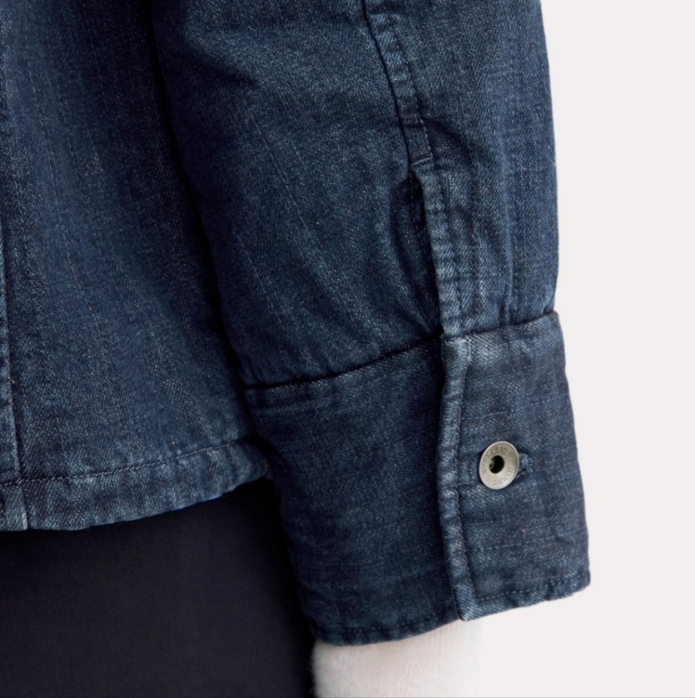 Everlane Denim Quilted Barrel jacket - Picture 3 of 4